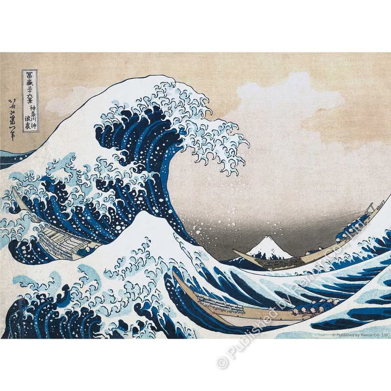 雷諾瓦拼圖文化坊/神奈川沖浪裏/1008片拼圖/葛飾北齋