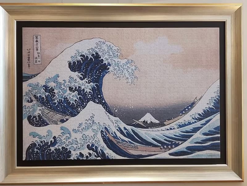 雷諾瓦拼圖文化坊/神奈川沖浪裏/1008片拼圖/葛飾北齋