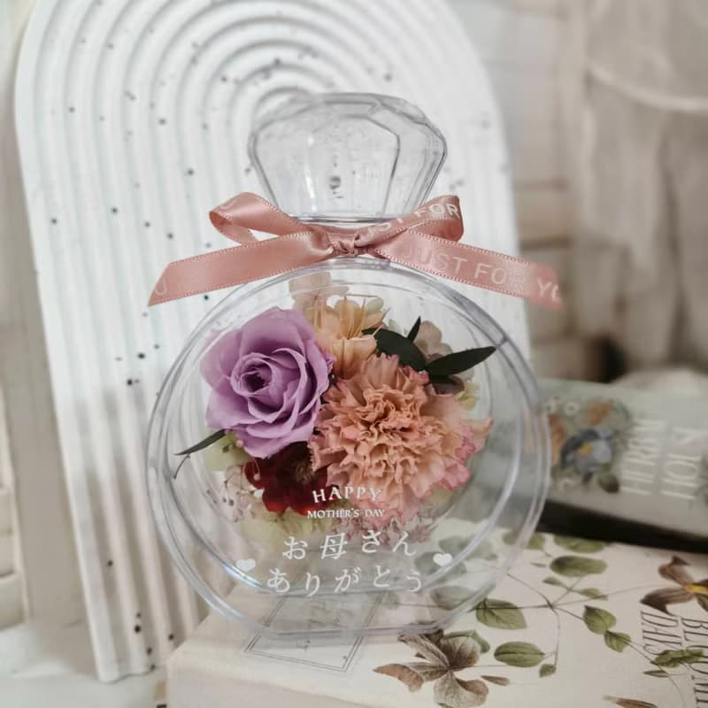 【蕎翎工作室】永生康乃馨香水瓶花禮 母親節花禮