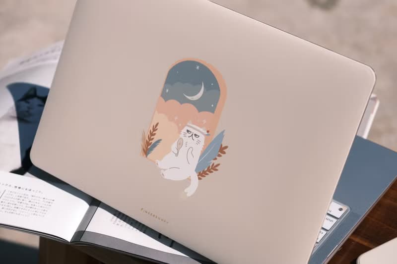 淡奶茶色 厭世美貓女 電腦殼 MACBOOK CASE