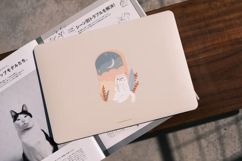 淡奶茶色 厭世美貓女 電腦殼 MACBOOK CASE