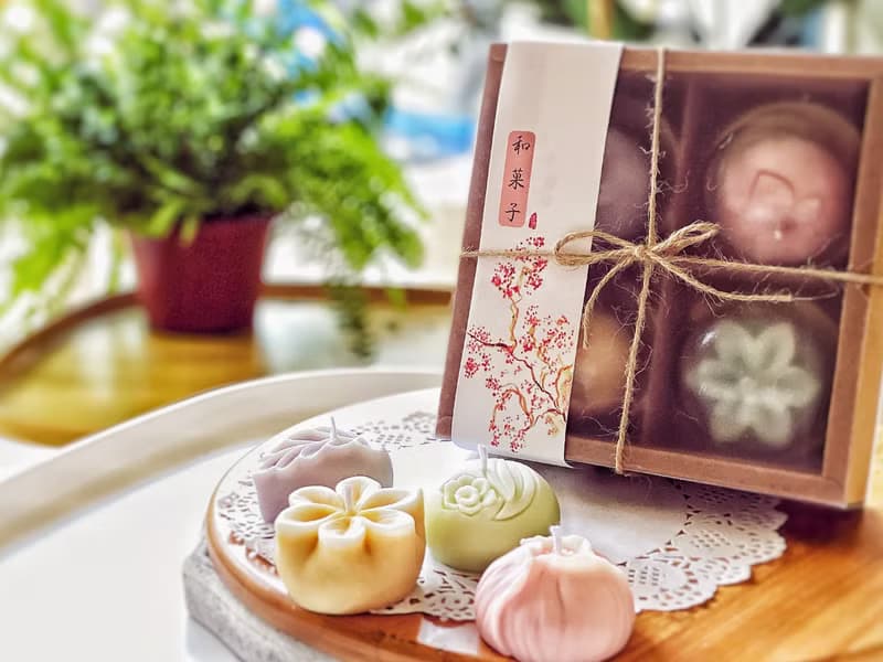 日式和菓子香氛蠟燭禮盒|年節伴手禮