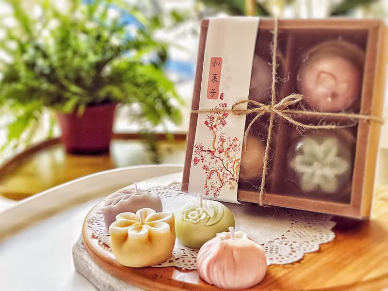 日式和菓子香氛蠟燭禮盒|年節伴手禮