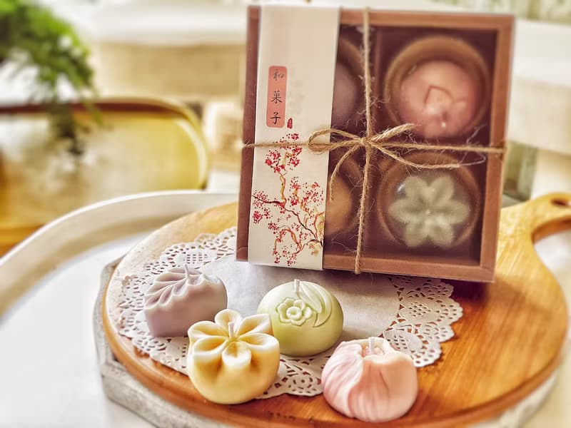 日式和菓子香氛蠟燭禮盒|年節伴手禮