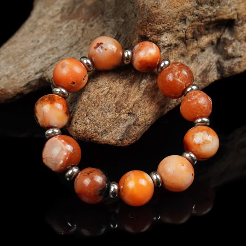 瑪瑙古珠手串(內圍16公分)