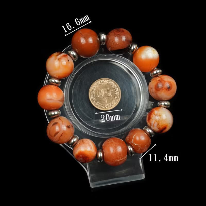 瑪瑙古珠手串(內圍16公分)