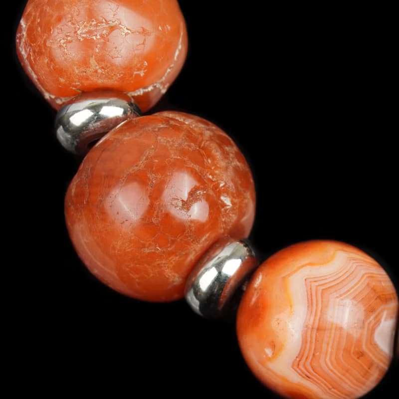 瑪瑙古珠手串(內圍16公分)