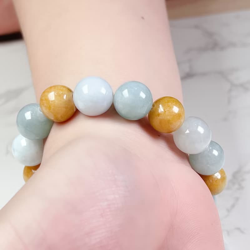 多彩翡翠手珠手鍊 | 天然緬甸玉A貨翡翠 |  送禮