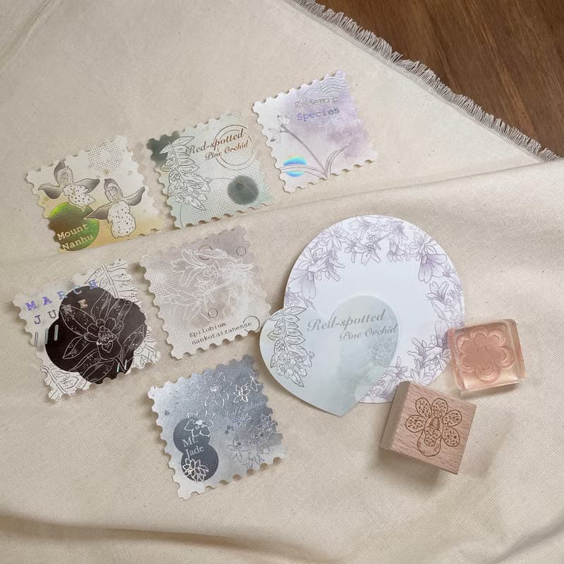特有種印章小卡貼紙禮盒 / 木頭印章 壓克力印章 小卡 貼紙