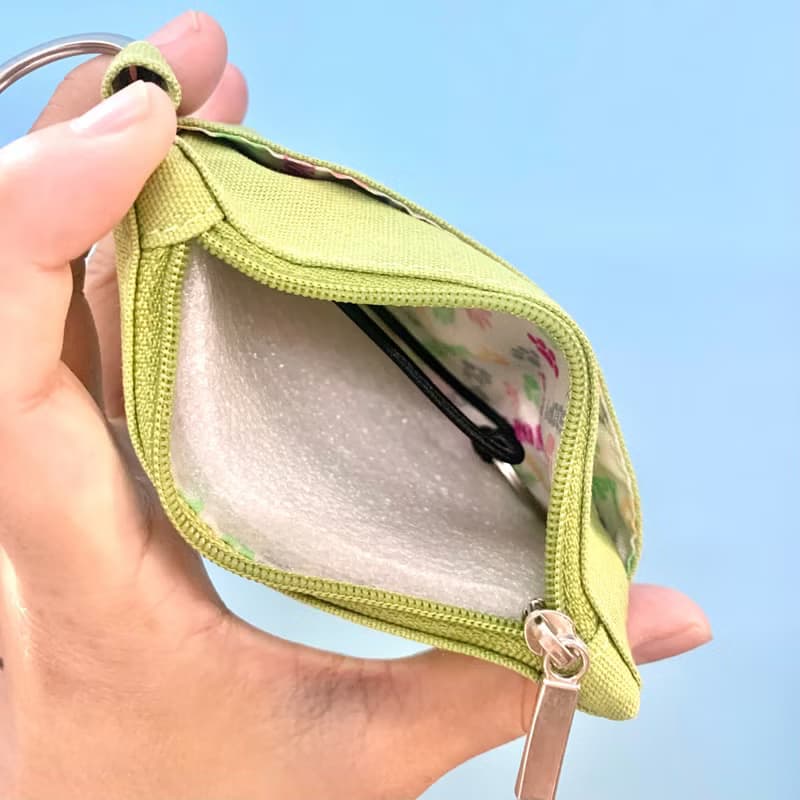 snoopy 史努比 亞麻 棉帆布刺繡 鑰匙包 耳機包 悠遊卡包 口紅包