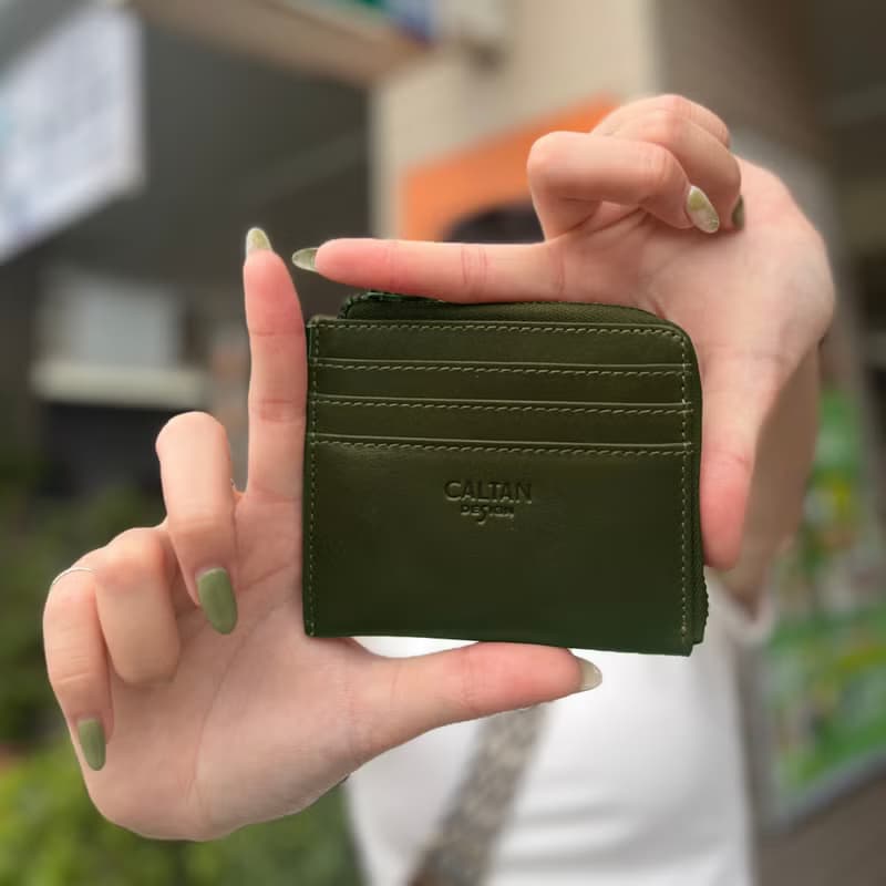 【母親節禮物】小七側開萬用零錢包-075226_四色 真皮 錢包