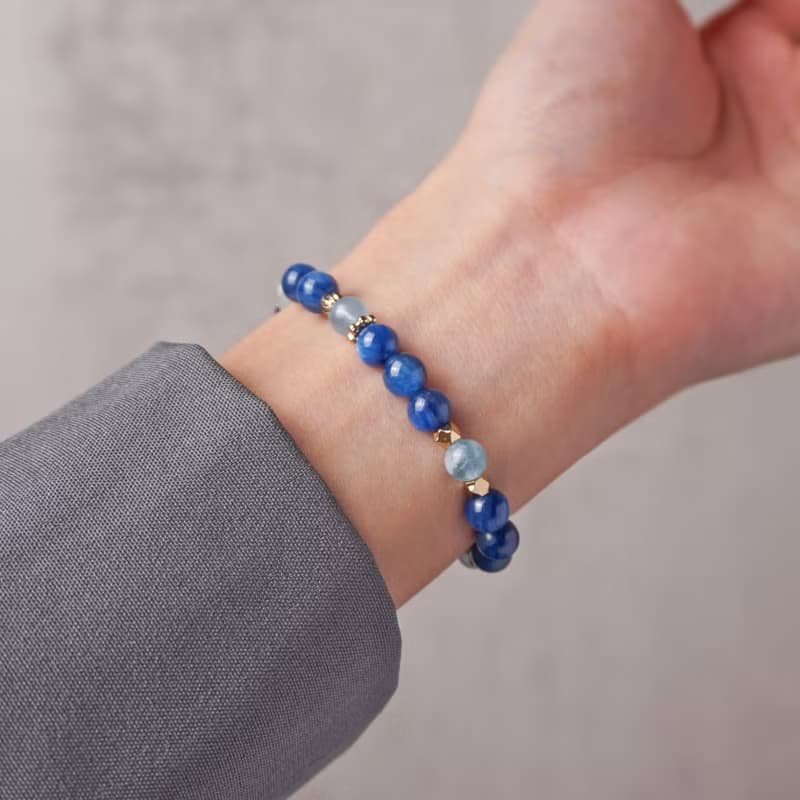 輕設計系列 // 藍晶石海洋藍寶 手鍊 // 溝通 表達 觀察力