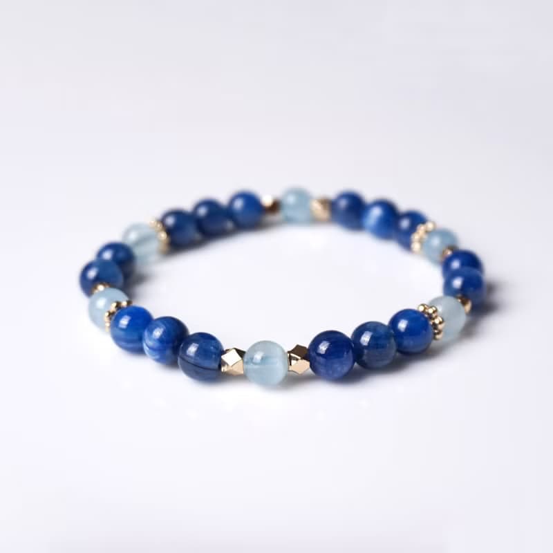 輕設計系列 // 藍晶石海洋藍寶 手鍊 // 溝通 表達 觀察力