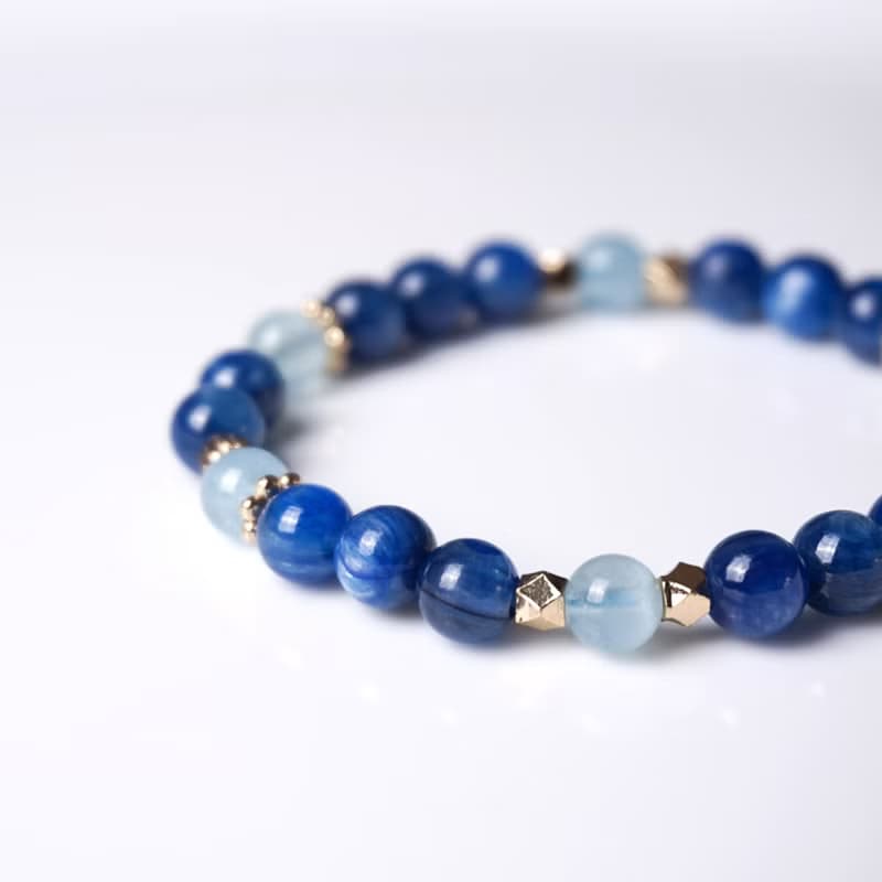 輕設計系列 // 藍晶石海洋藍寶 手鍊 // 溝通 表達 觀察力