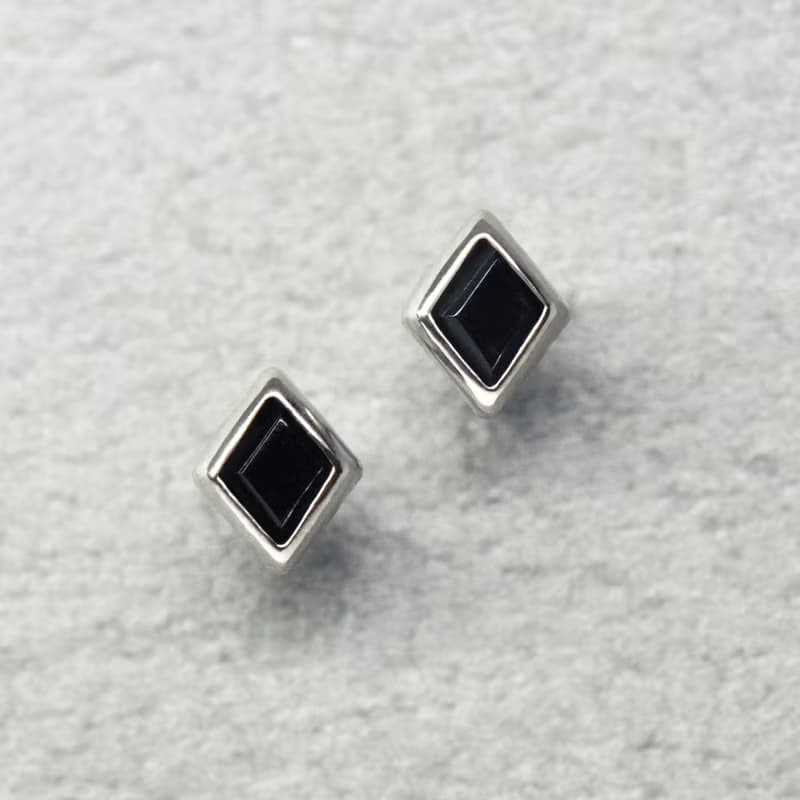 【Second Earrings】 鉑金瑪瑙耳環