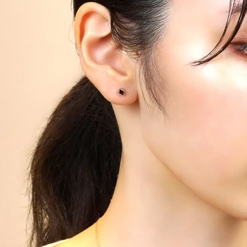【Second Earrings】 鉑金瑪瑙耳環