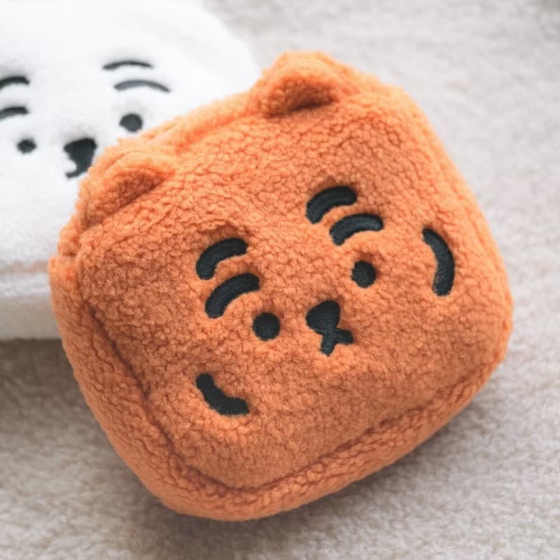 躺肥虎  方型毛絨收納包 / 零錢包 / 拉鍊收納袋