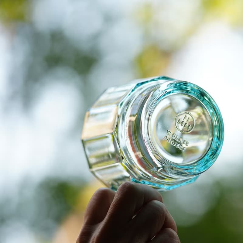 【2025新色】HMM W Glass 春池 青色玻璃杯 300ml 綠色友善