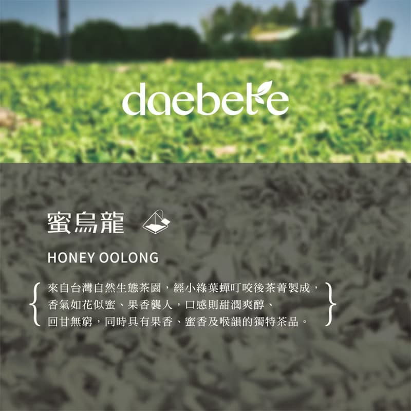 【daebete】蜜烏龍三角茶包(3g*15包) 產銷履歷│快速出貨