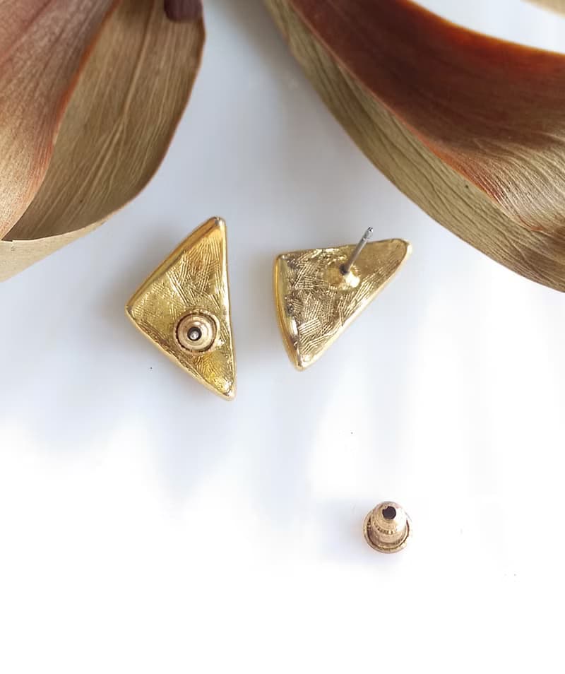 Vintage Jewelry 西洋古董飾品 摩登 復古 小巧對稱 針式耳環