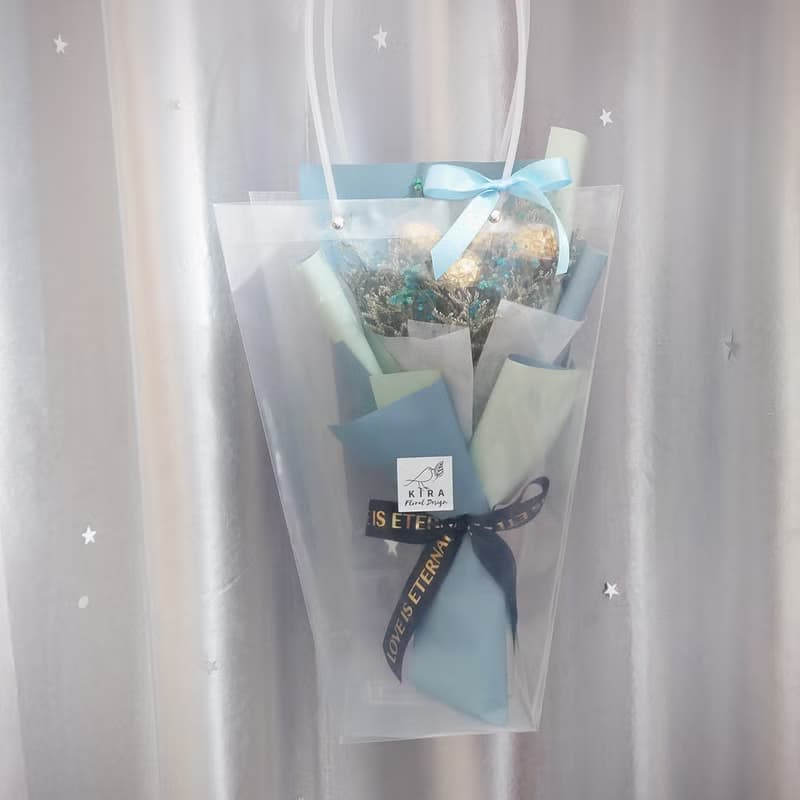 五顆金莎花束 /永生花/乾燥花束/情人節花束/生日禮物/禮物