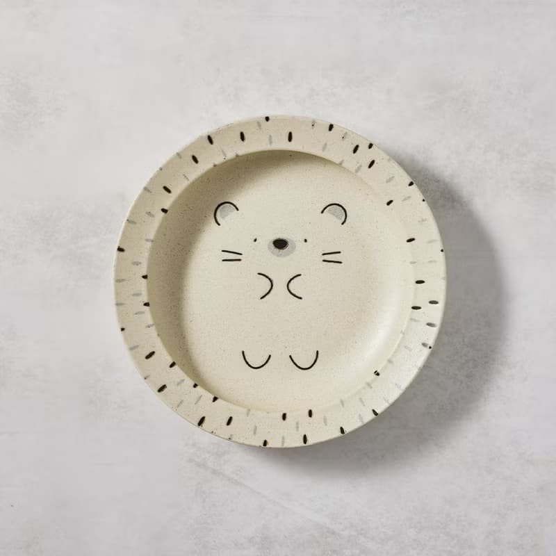 日本美濃燒 - 默默刺蝟深盤 (22.5cm)