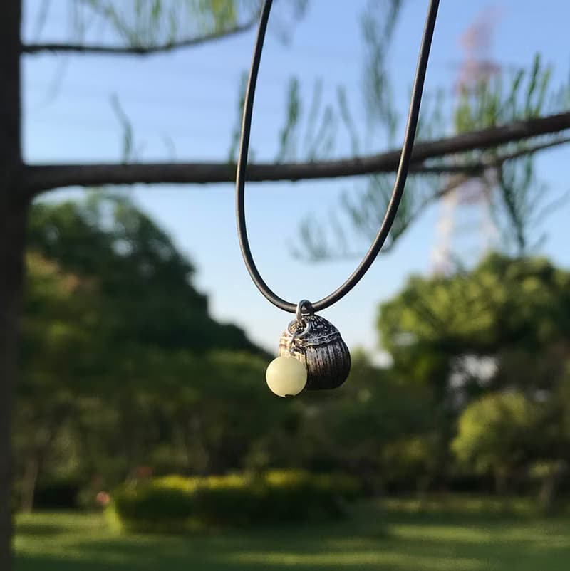 橡果子 - 純銀項鍊    禮物