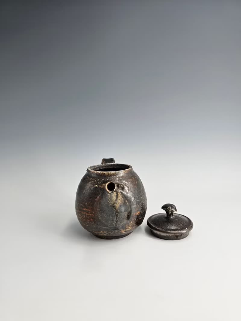 美國黑土柴燒壺