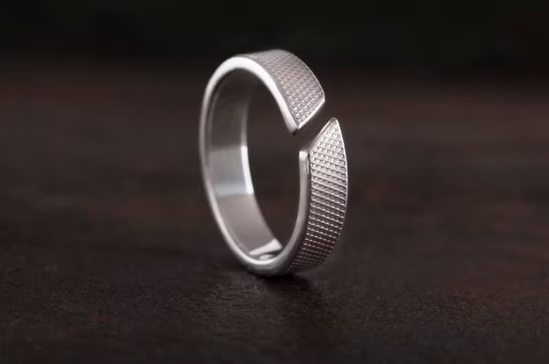 革紋 純銀戒指 Emboss Texture Ring