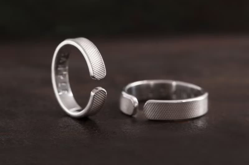 革紋 純銀戒指 Emboss Texture Ring