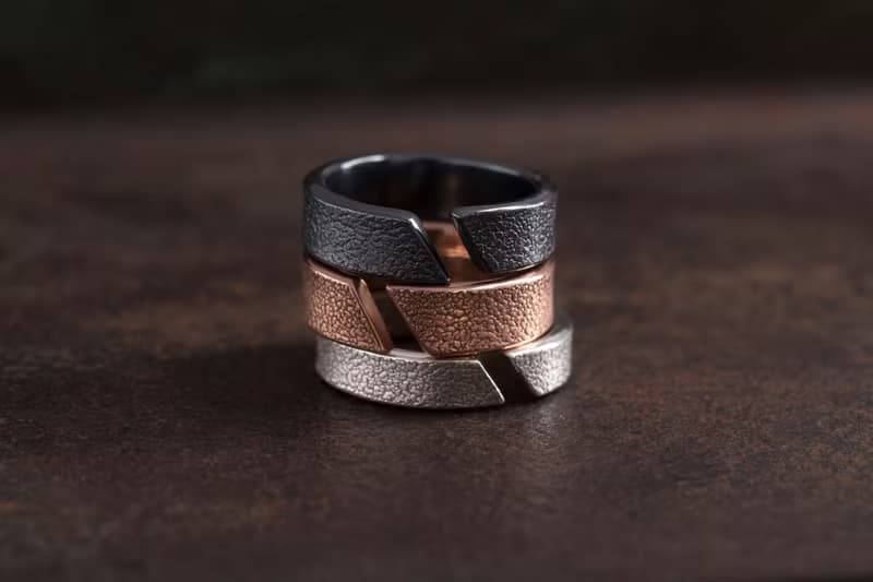 革紋 純銀戒指 Emboss Texture Ring