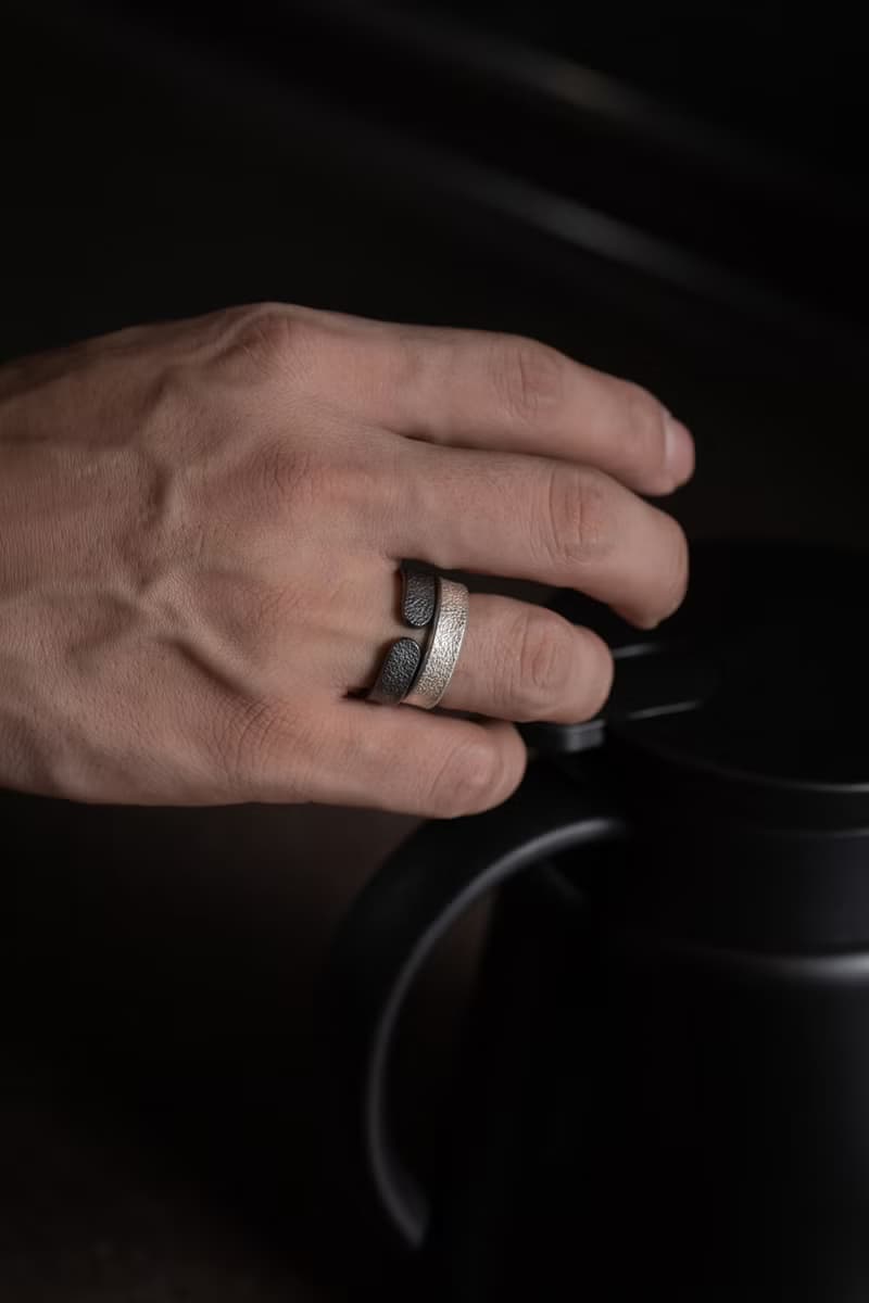 革紋 純銀戒指 Emboss Texture Ring