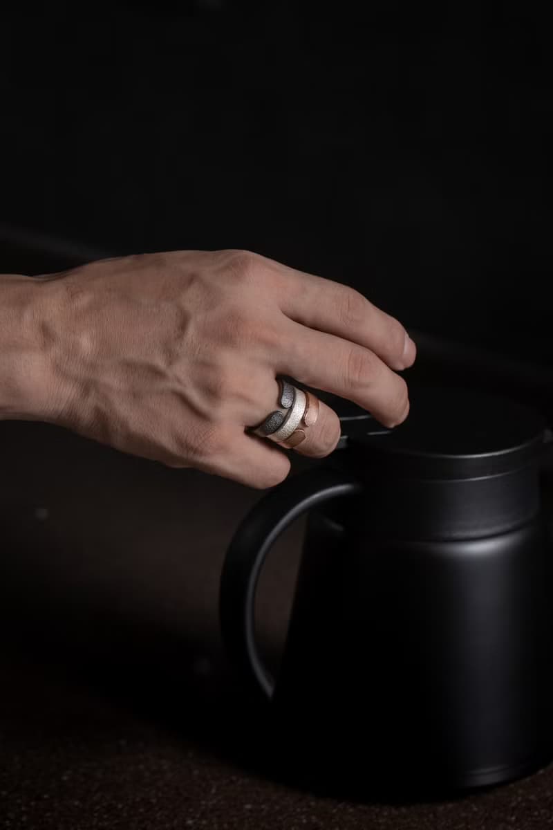 革紋 純銀戒指 Emboss Texture Ring