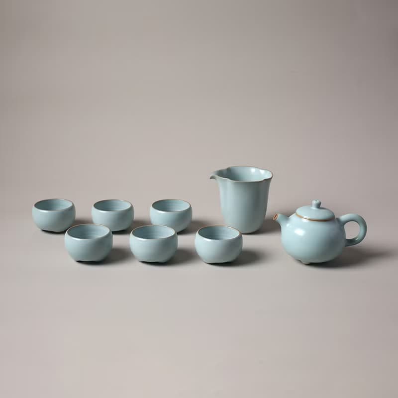 陸寶LOHAS 汝窯 三足壺 茶具組 1壺1海6杯