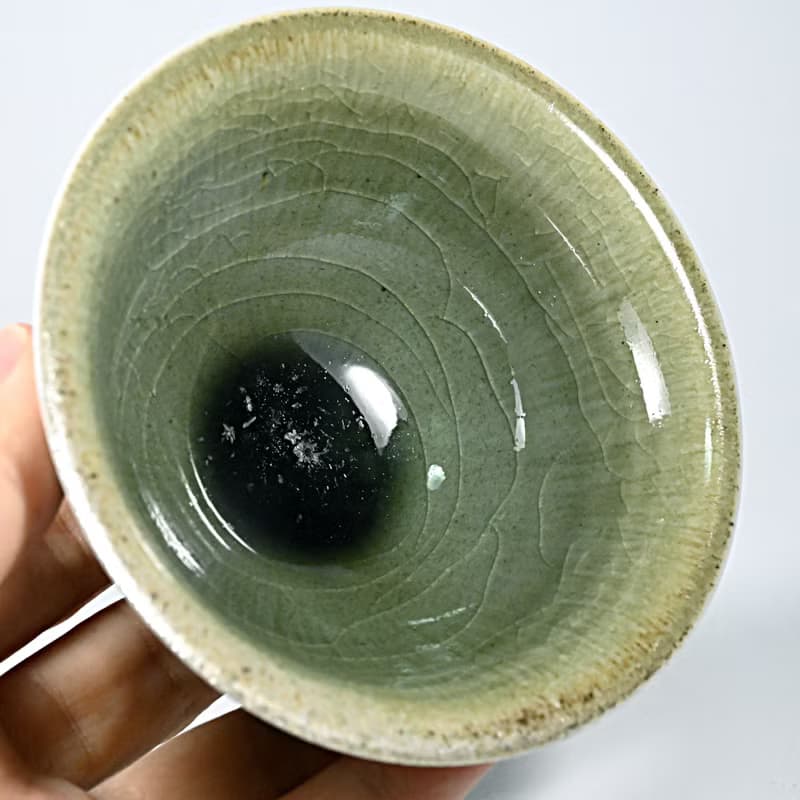 【唯一手作】柴燒龍泉青瓷小茶碗LONG022