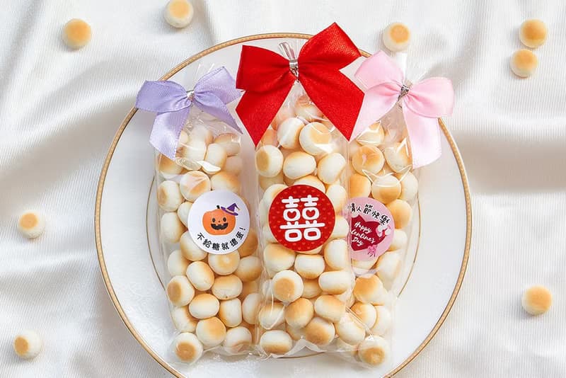 輕巧包小饅頭– 多款貼紙 蝴蝶結 節日 結婚 送禮 獎品 餅乾 派對
