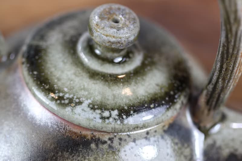 【送禮好物】180ml 柴燒重落灰 提樑茶壺 名家葉敏祥手作精品