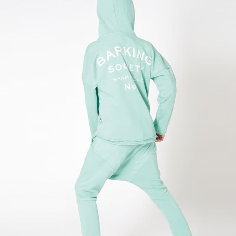 【瑞典童裝】高磅數有機棉特級連帽外套3歲至12歲 薄荷綠