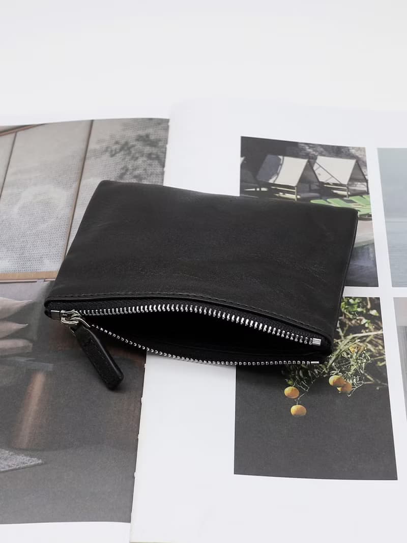 植鞣牛皮 手抓皺褶零錢包