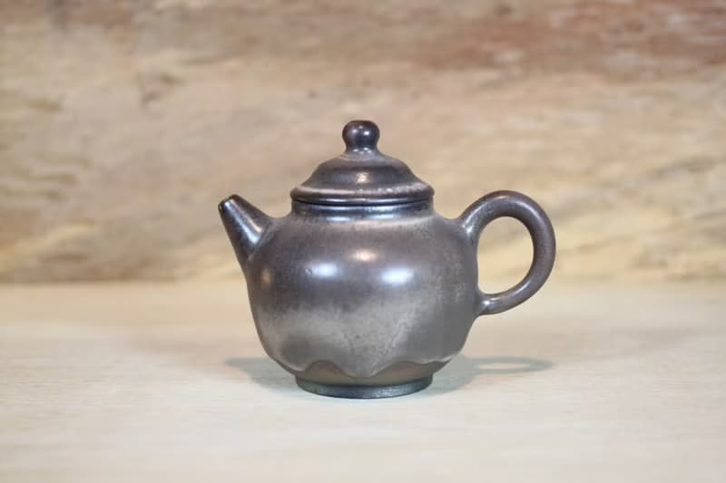 【送禮好物】天目釉柴燒茶壺 名家葉敏祥手工作品