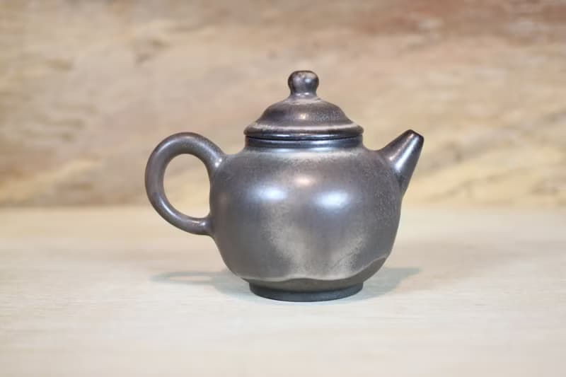 【送禮好物】天目釉柴燒茶壺 名家葉敏祥手工作品