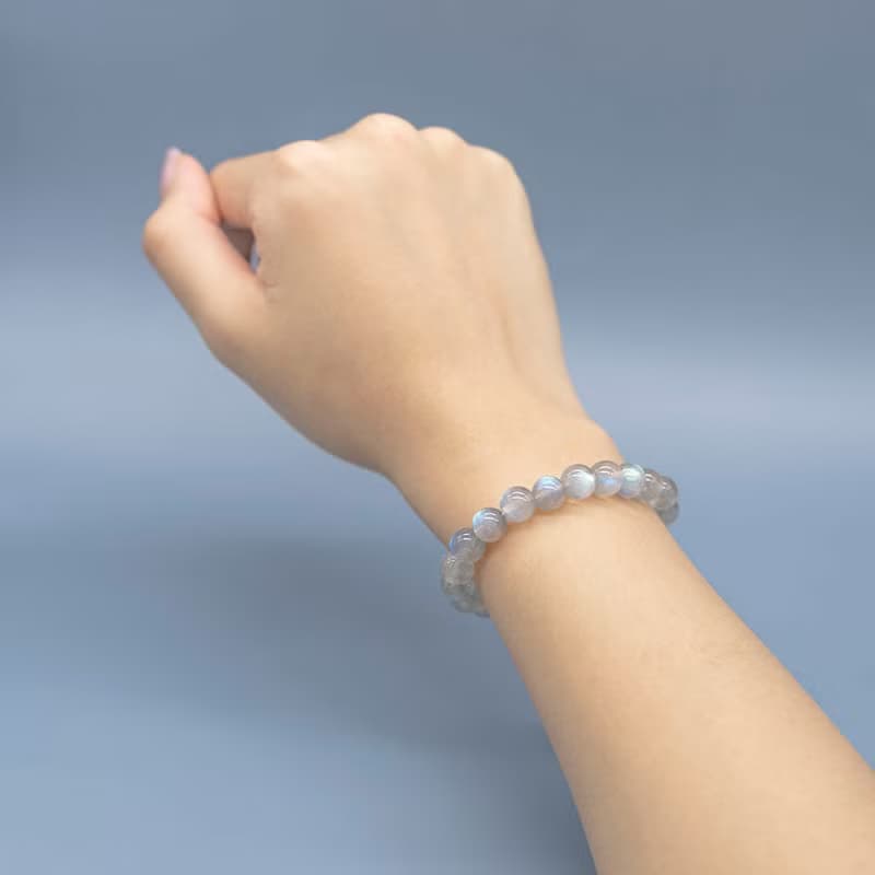 拉長石月光石水晶手鍊 | 增強體力 耐力 消除疲勞感