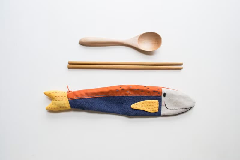 Travelling Tuna cutlery pouch - Dusk