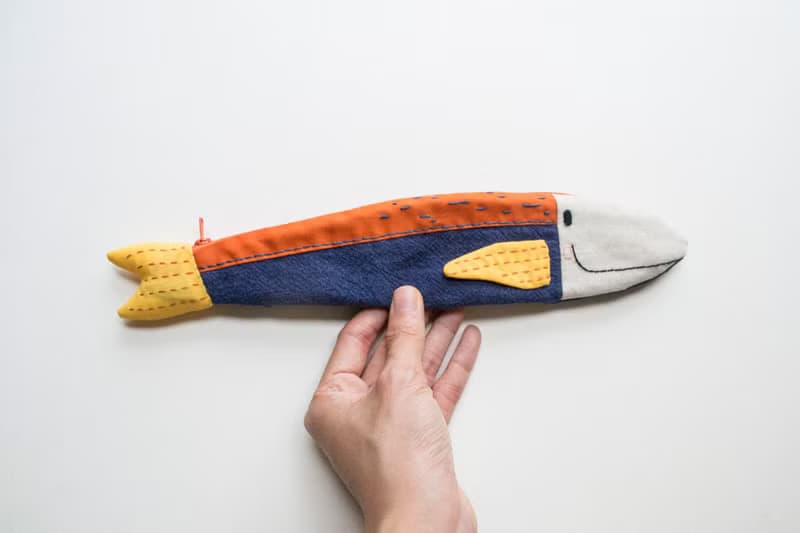 Travelling Tuna cutlery pouch - Dusk