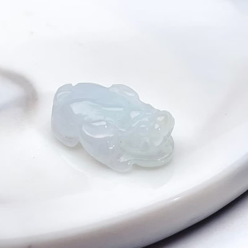 【招財神獸】冰綠種翡翠貔貅吊飾 | 天然緬甸玉翡翠A貨
