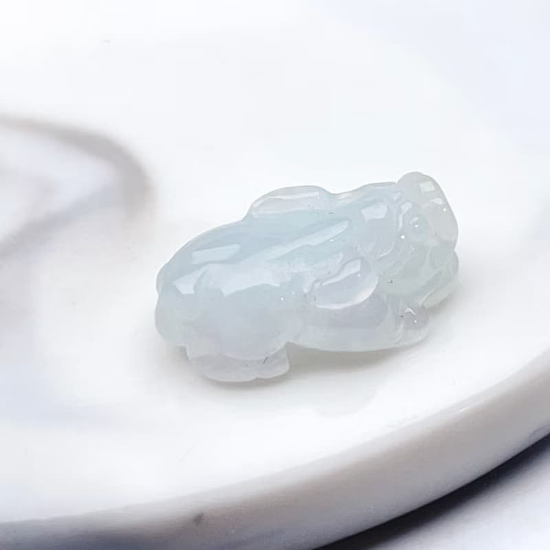 【招財神獸】冰綠種翡翠貔貅吊飾 | 天然緬甸玉翡翠A貨
