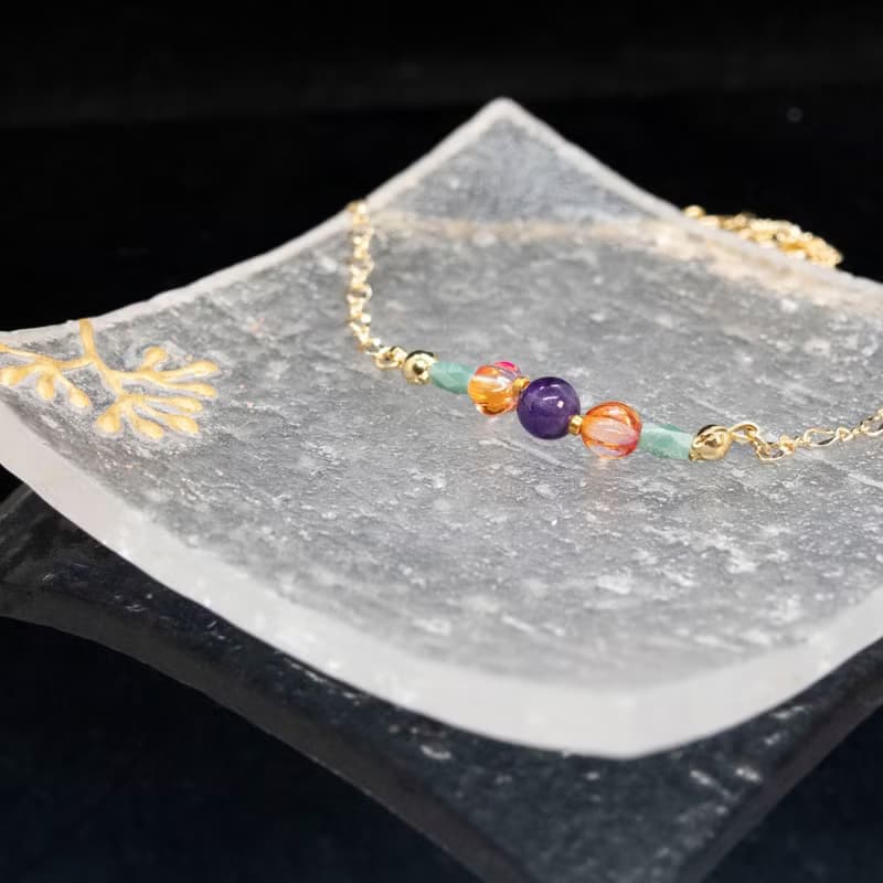 【秋綻/Autumn Breeze】增進睡眠品質紫水晶| 天然石項鍊