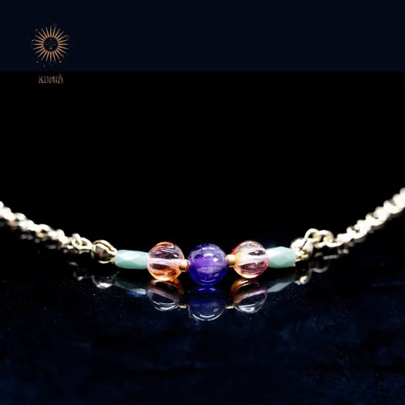 【秋綻/Autumn Breeze】增進睡眠品質紫水晶| 天然石項鍊