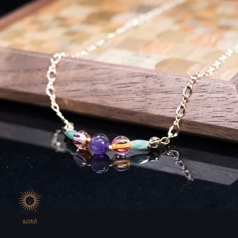 【秋綻/Autumn Breeze】增進睡眠品質紫水晶| 天然石項鍊
