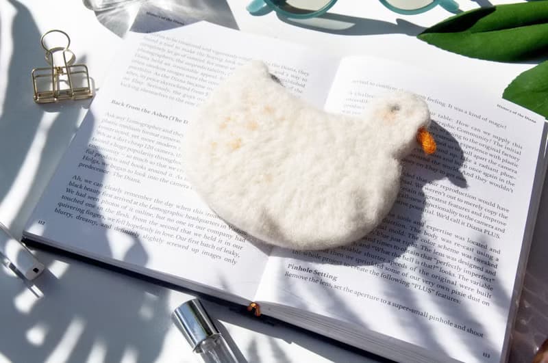 情人節禮物 聖誕交換禮物 森林系羊毛氈杯墊 動物杯墊-鴨子吸水墊